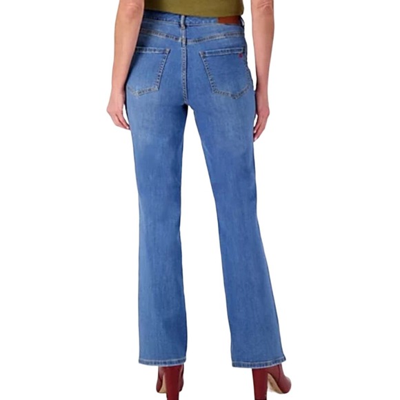 NWOT Peace Love World Regular Denim Slit Hem Jeans SIZE 16 - Picture 2 of 10